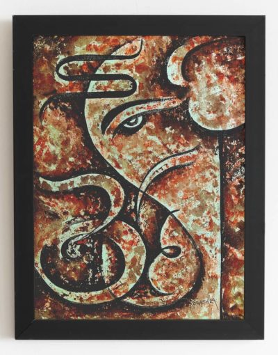 Korsala Ganesha Artwork 01 - Black Border
