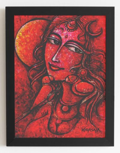 Korsala Woman Artwork 02 - Black Border