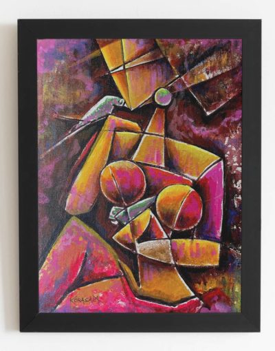 Korsala Woman Artwork 03 - Black Border